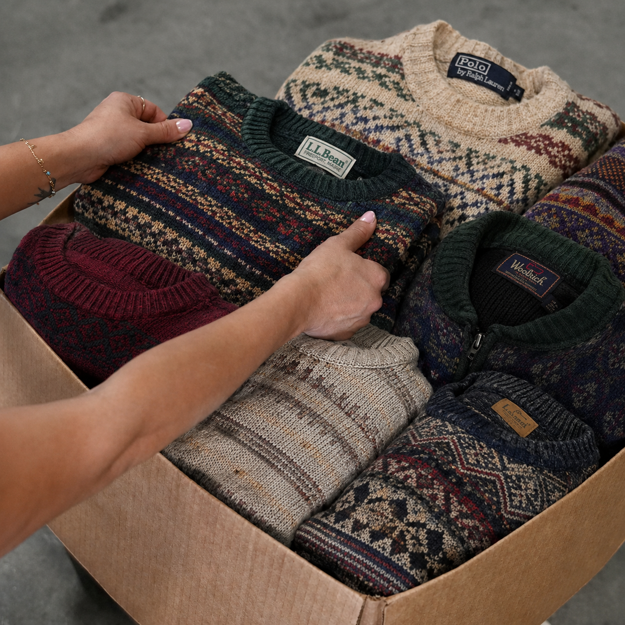 Vintage Sweater 50 Pound Box